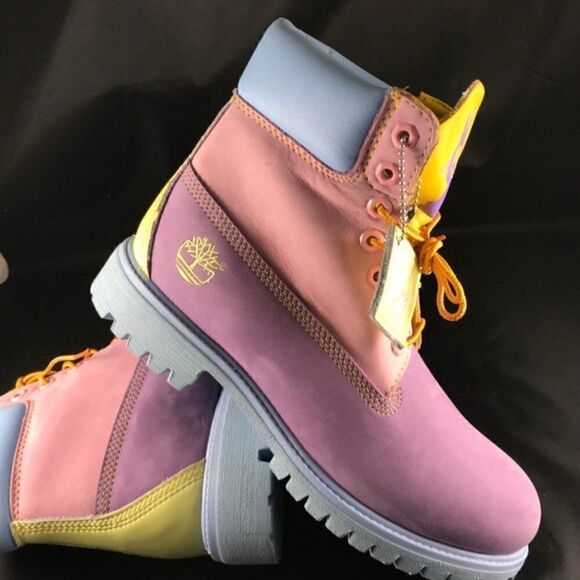 Rare Jeff Staple Design 2007 Easter Timberlands Pigeon Pink Purple Marigold 8M main image 6